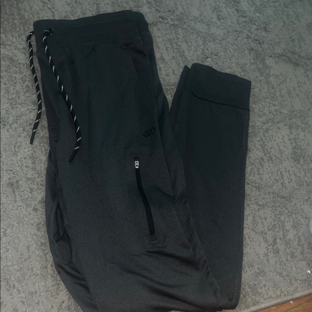 Men's Charcoal Jogger Pants with Zipper Pocket